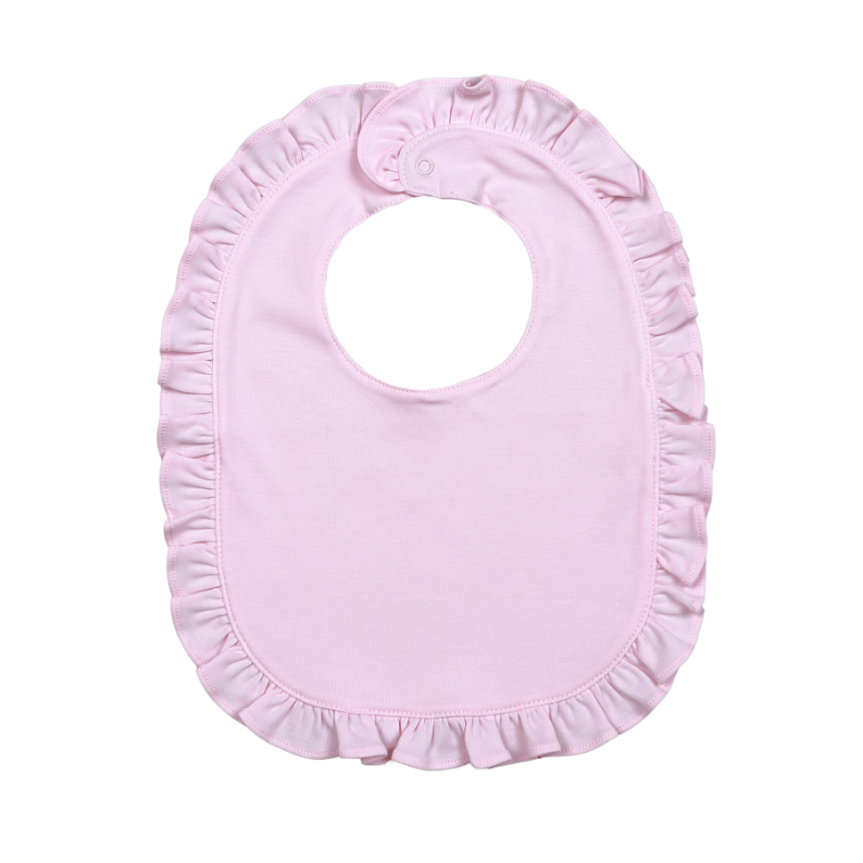 PNK-618 PINK RUFFLES PIMA BIB