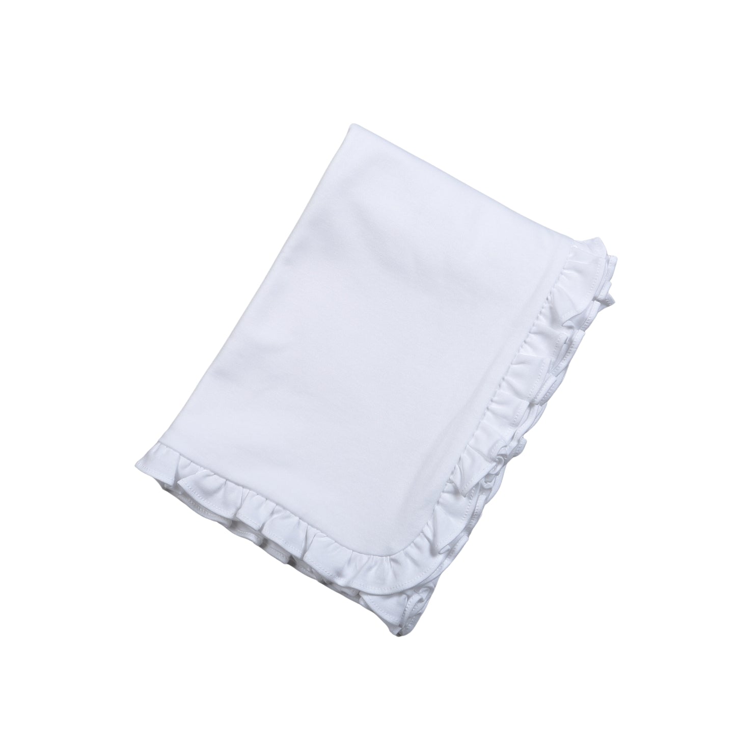 LIL-116 Lily White Receiving Blanket 28"x 29".