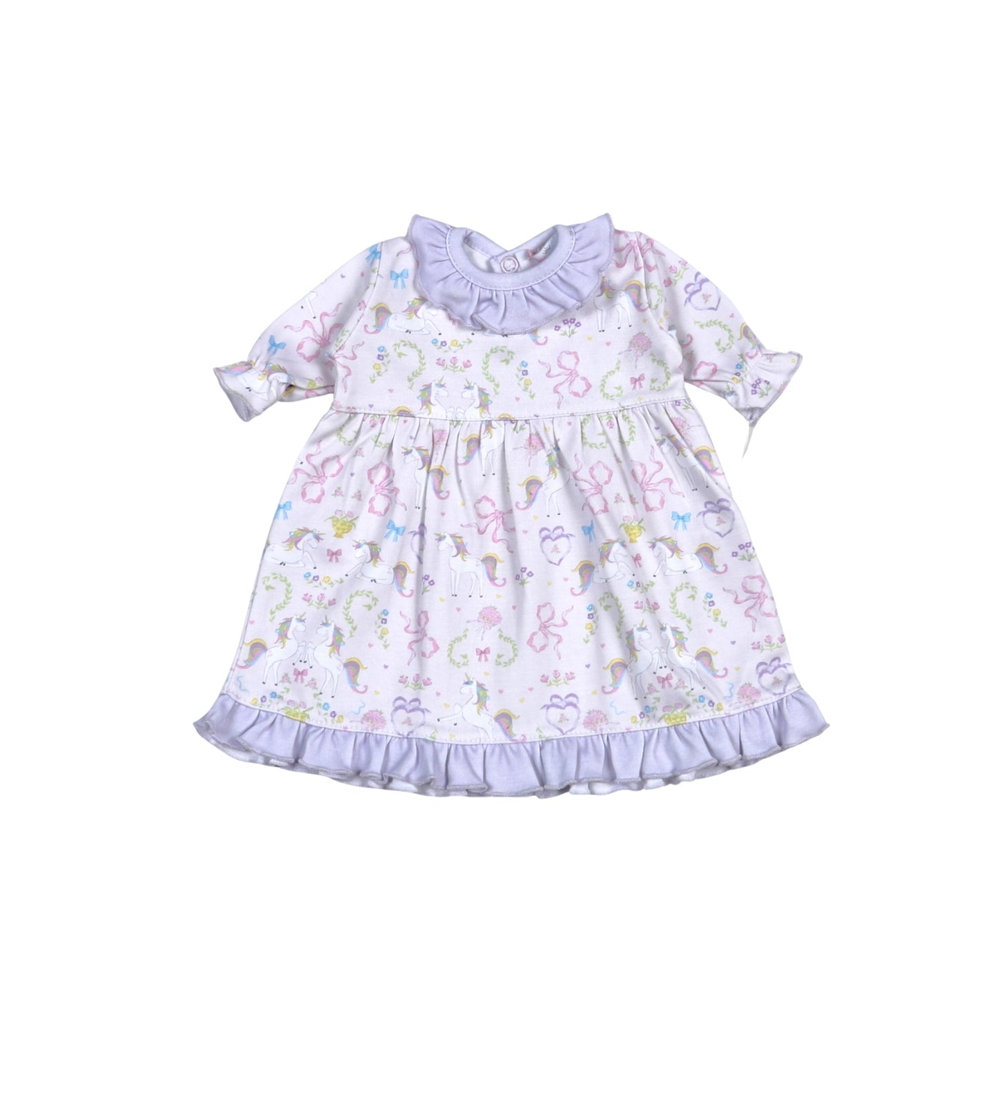 UCR-909 Unicorns Pima Doll Morning Gown