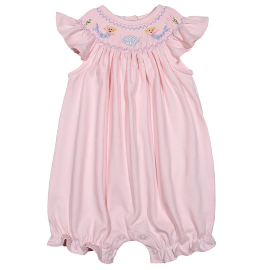 MER-930 MERMAIDS HAND SMOCKED PIMA BISHOP BUBBLE