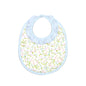 BELLE BLUE/PINK FLORAL PIMA BIB