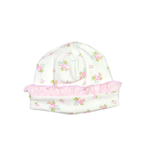 RPF-215 ROSIE PINK FLORAL PIMA BEANIE