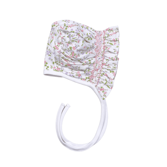 EVE-515 Evelyn Floral Pima Hand Smk Bonnet