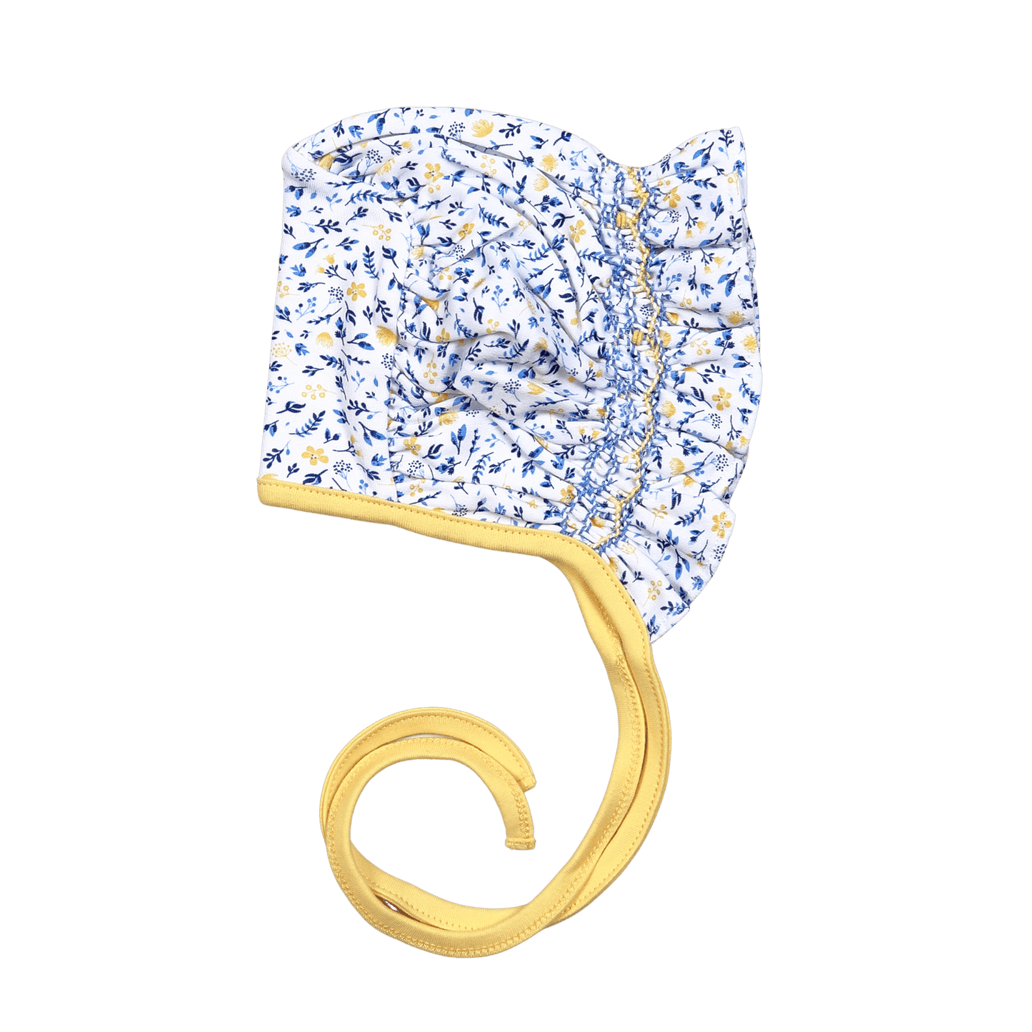 AZU-515 Azul Floral Pima Hand Smk Bonnet
