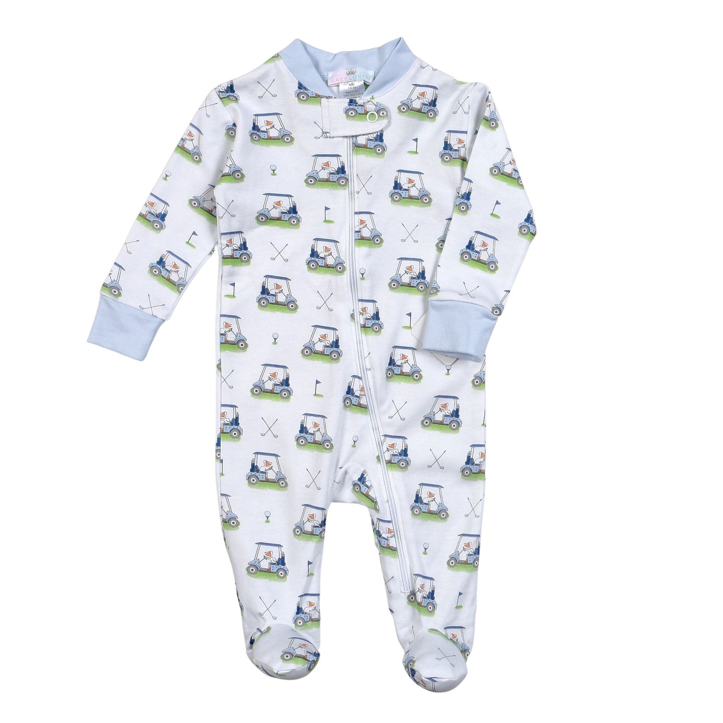 BGF-299 BLUE GOLF ZIPPER FOOTIE