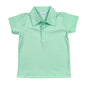 MMS-310 SOLID MINT  COLLARED  T-SHIRT
