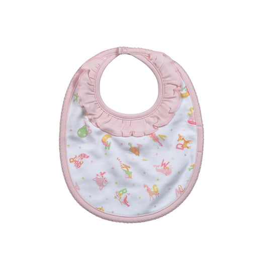 ABC-218 PINK ABC BABY PIMA BIB