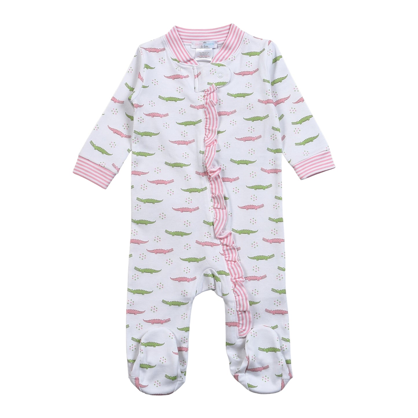 ALR-299 ALLIGATORS PIMA ZIPPER FOOTIE