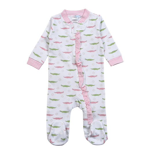 ALR-299 ALLIGATORS PIMA ZIPPER FOOTIE