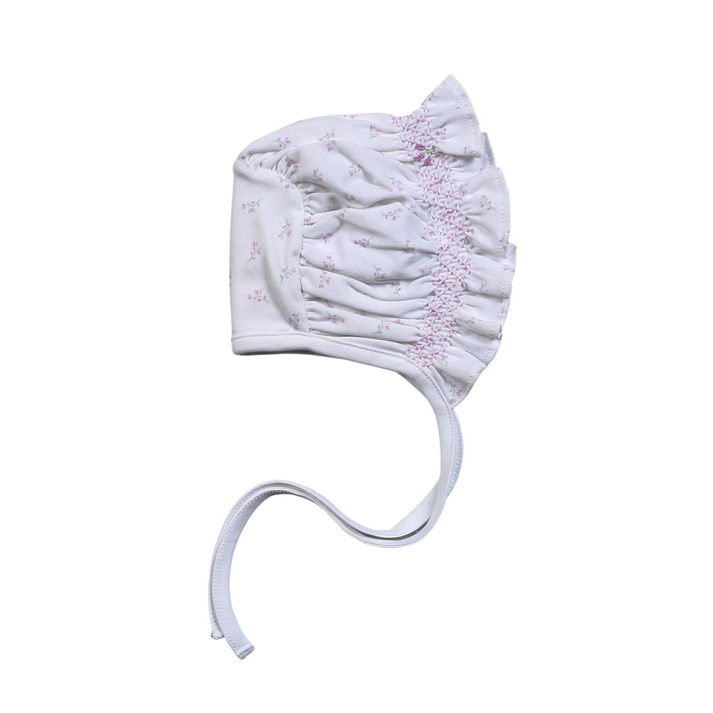 JOY-415 JOY FLORAL HAND SMOCKED BONNET