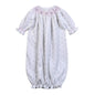 JOY-419 JOY FLORAL HAND SMOCKED BISHOP GOWN
