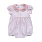 PKP-330 PINK PLAID PIMA  BUBBLE POINTY COLLAR