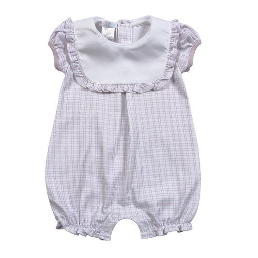 PRP-430 PURPLE PLAID PIMA BIB BUBBLE