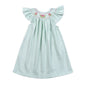 WAT-440 WATERMELON HAND SMOCKED PIMA BISHOP DRESS