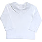 BLI-220 WHITE PIMA POINTY COLLAR LONG SLEEVES  TEE