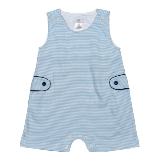 TON-533 Tony blue tiny stripes Pima Playsuit