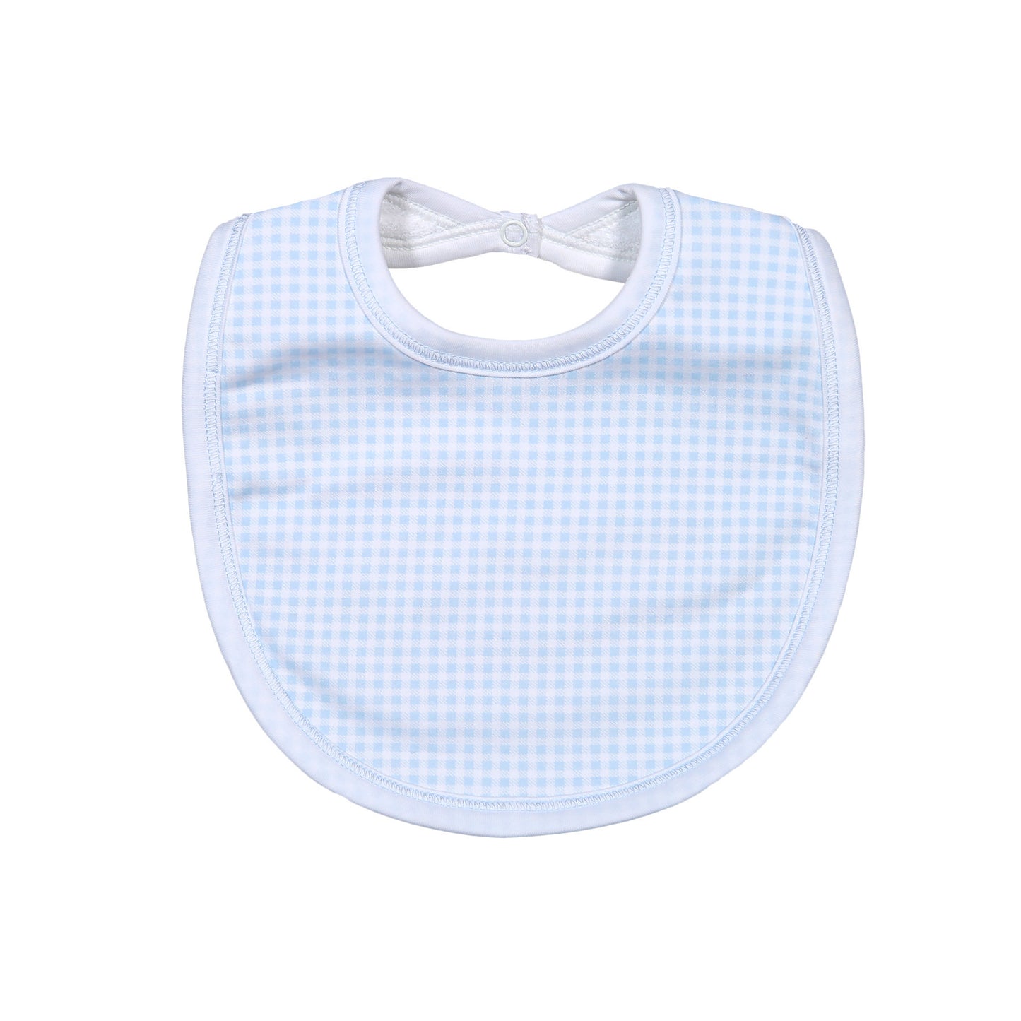 PET-118 PETER BLUE GINGHAM PIMA  BIB