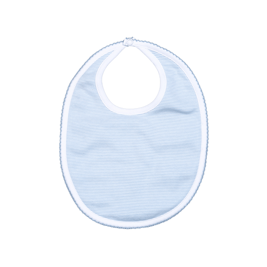 BSB-217 BLUE STRIPES PIMA BIB BLUE TRIM