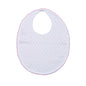 PDB-717 PINK DOTS PIMA BIB PINK TRIM