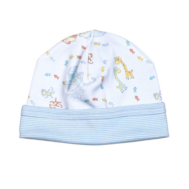 BNA-215 Blue Noah's Arc Pima Ruffles Beanie