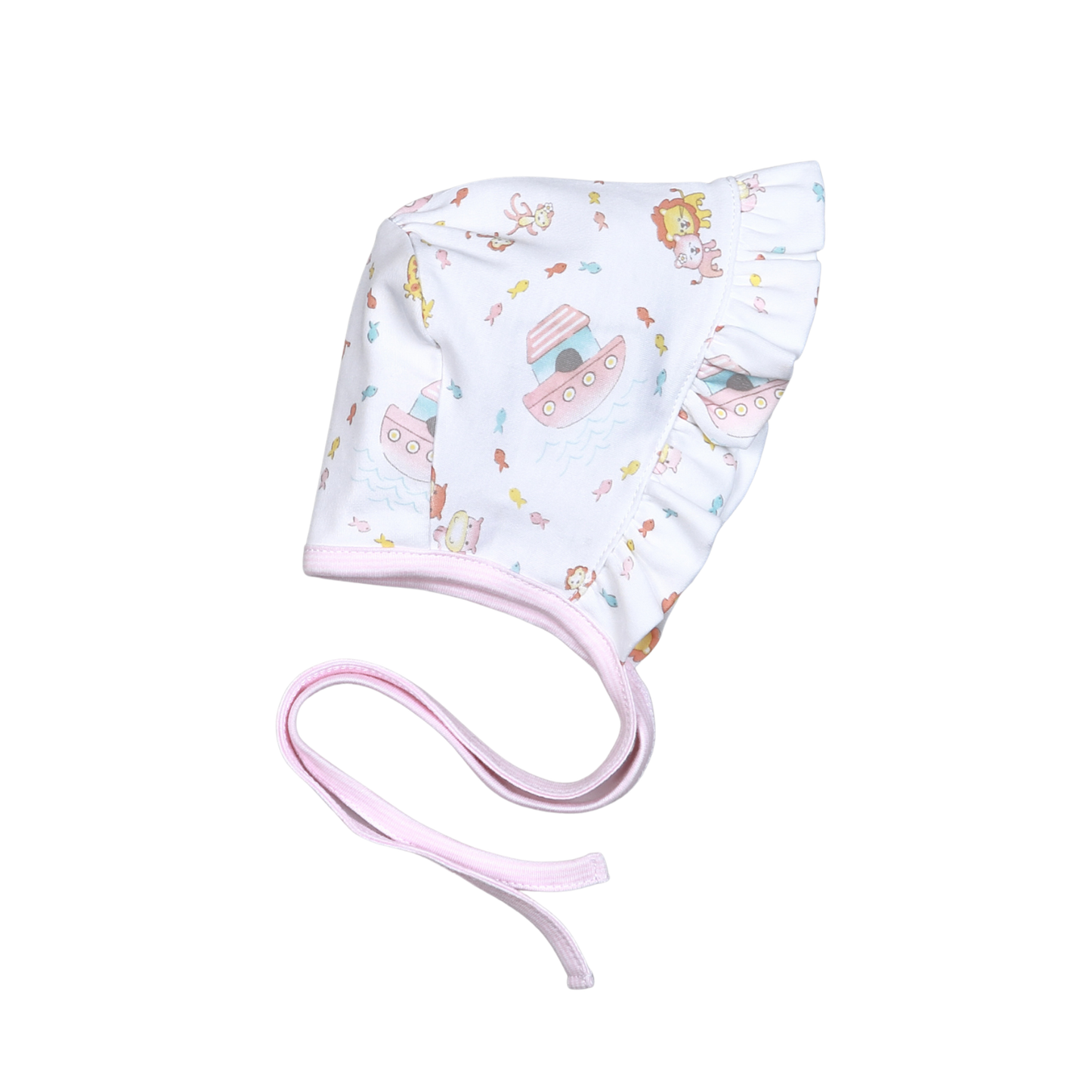 PNA-215 Pink Noha's Arc Pima Ruffles Beanie