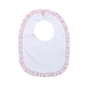 PRW-018 PINK RUFFLE WHITE PIMA BIB