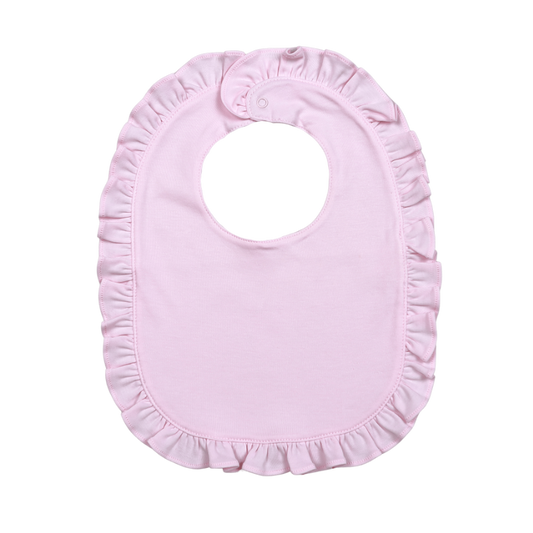 PNK-618 PINK RUFFLES PIMA BIB