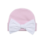 WBP-115 WHITE BOW PINK PIMA BEANIE