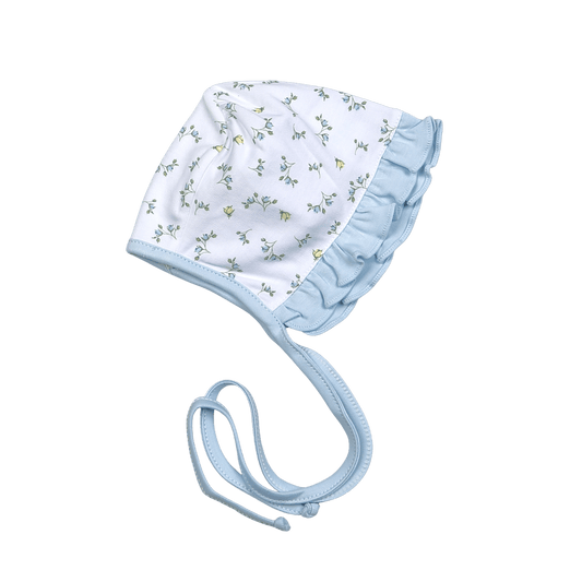 DIA-215 Diana Floral Pima Ruffles Beanie