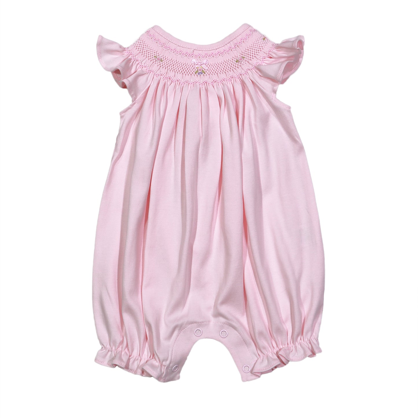 HRS-630 PINK HAND SMOCKED PIMA BISHOP BUBBLE