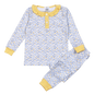 AZU-099 Azul floral Pima Two Pcs Nightwear