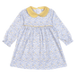 AZU-240 Azul floral Pima Dress w diaper cover