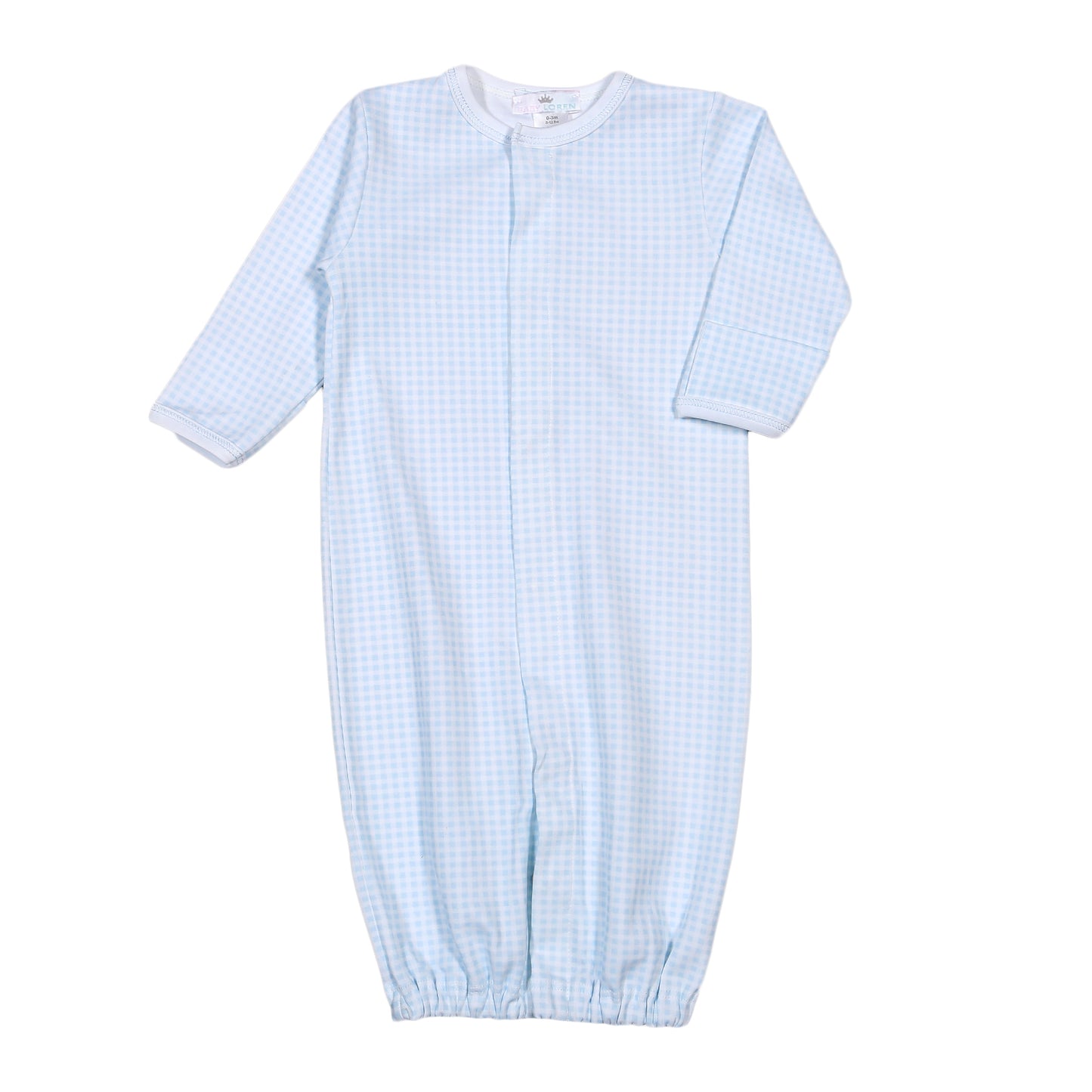 PET-111 PETER BLUE GINGHAM PIMA  CONVERTER