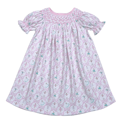 NCR-540 Nutcrackers Floral Pima Hand Smk Dress
