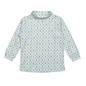 TRB-310 Blue Christmas Trees Pima turtleneck