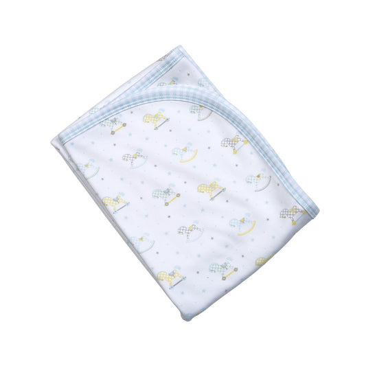 RKB-216 My Sweet Rocking Horse Pima Blanket