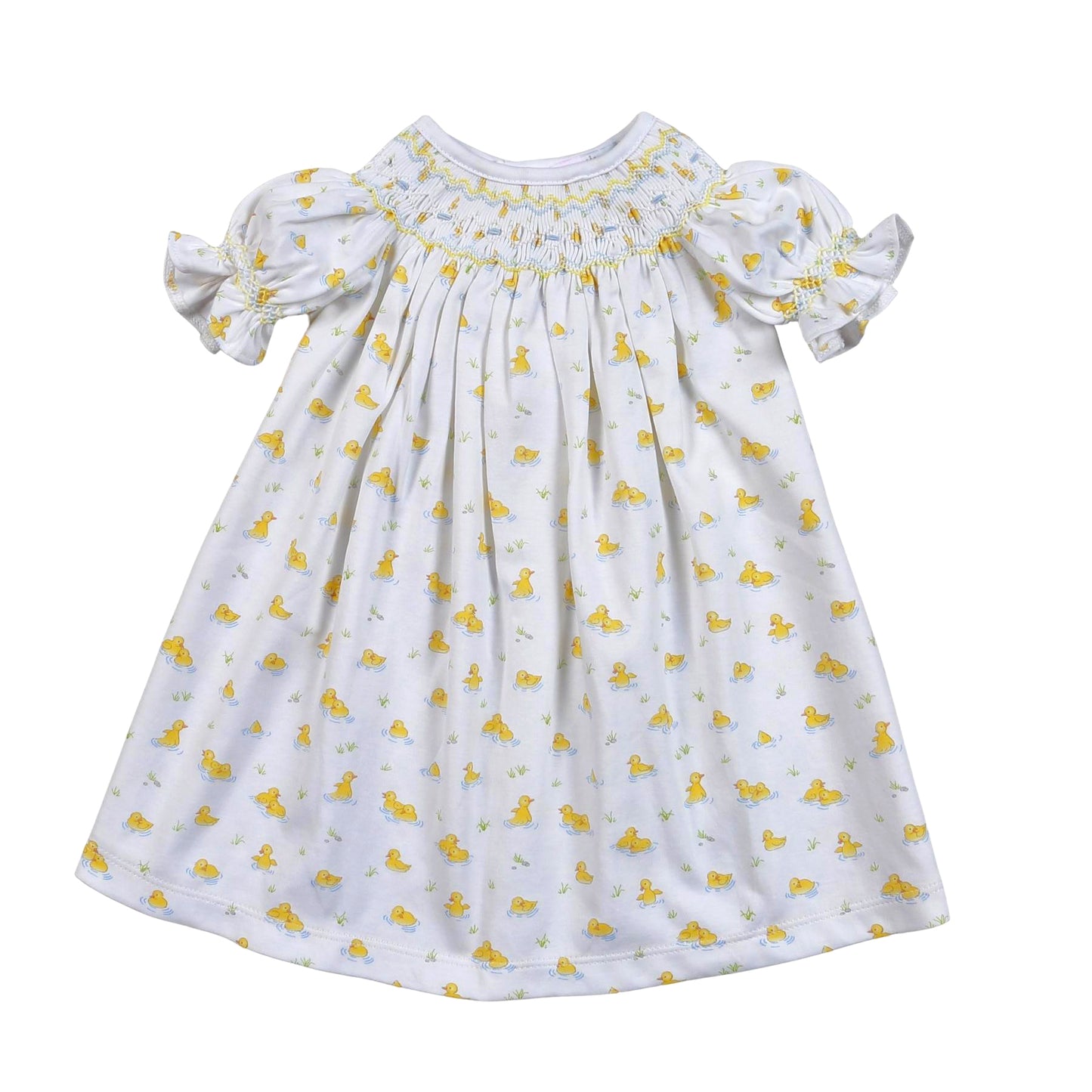 QUA-440 HAND SMOCKED BISHOP DRESS