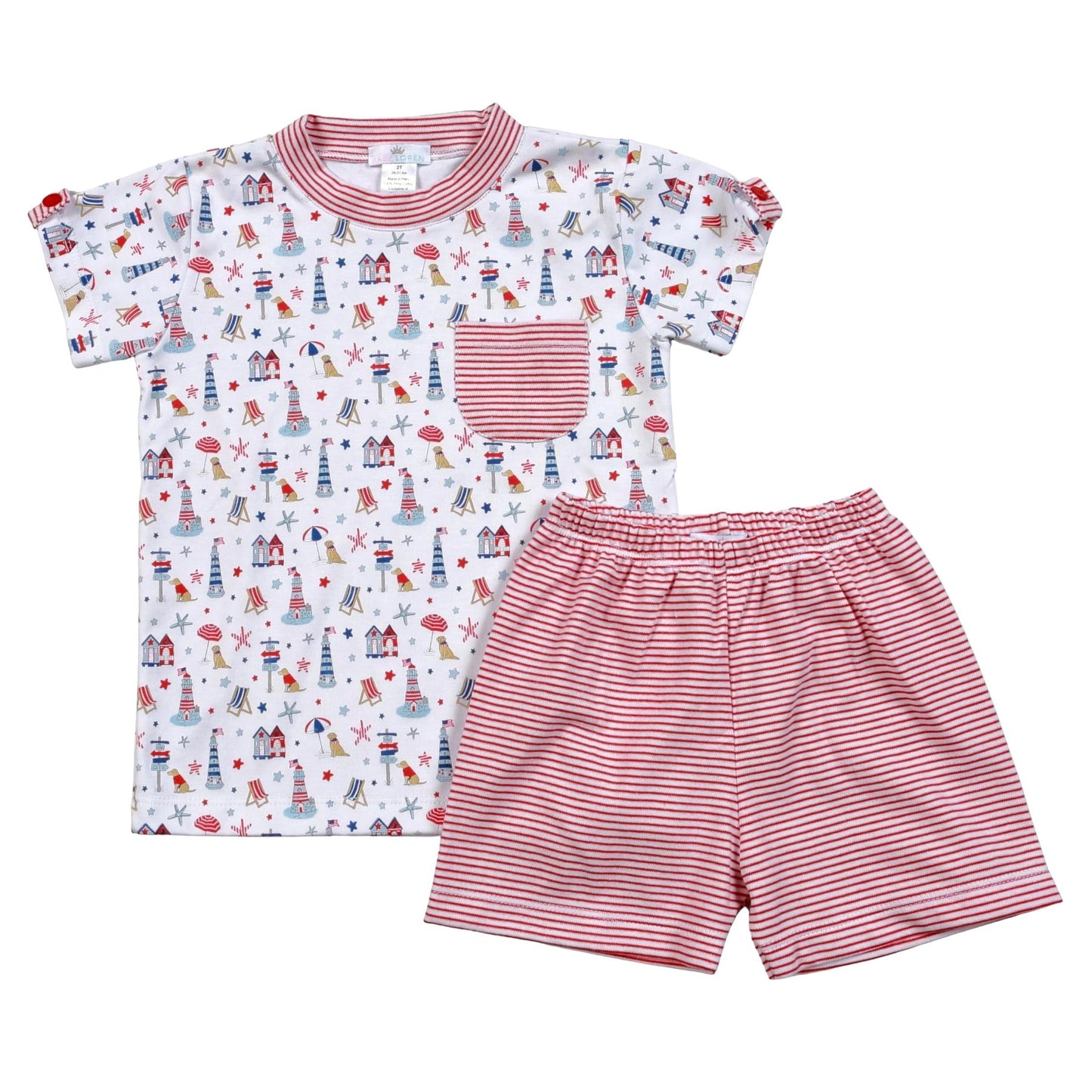 PTB-220 PATRIOTIC DAY SHORT SET