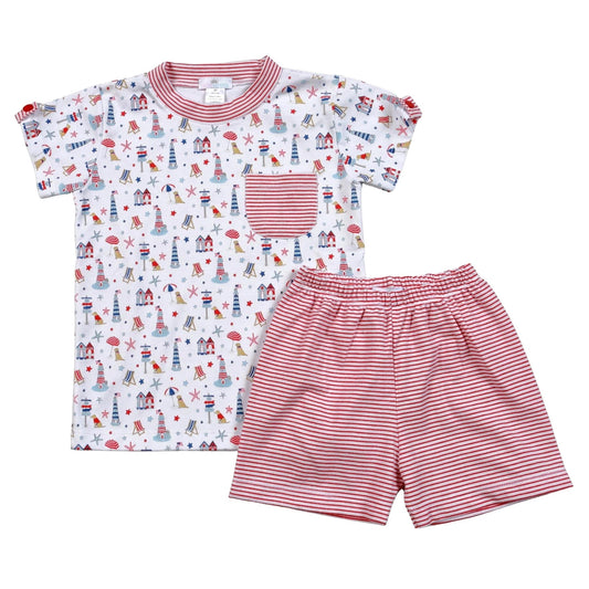 PTB-220 PATRIOTIC DAY SHORT SET