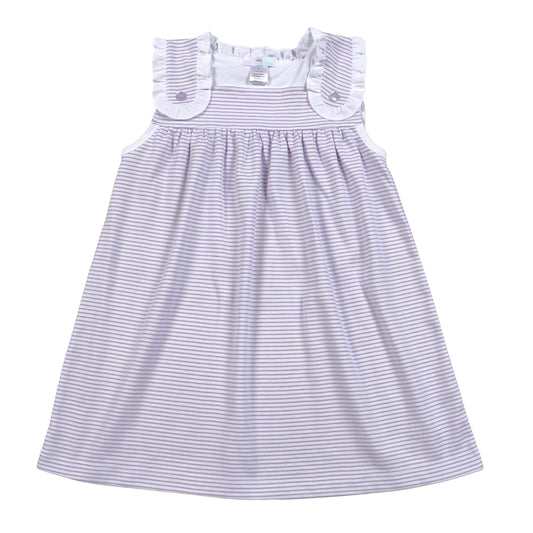PLS-340 PURPLE STRIPES SUN DRESS