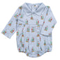 XSN-230 Blue Christmas Snow Globes Pima  Bubble