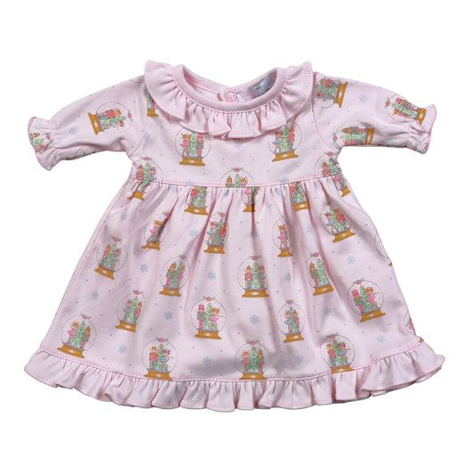 XSN-009 Pink Christmas Snow Globes Pima Doll Morning Gown