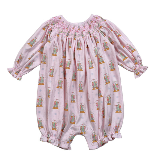 XSN-530 Pink Christmas Snow Globes Pima Doll Morning Gown