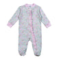 CAF-299 Casey Floral Pima Zipper Footie