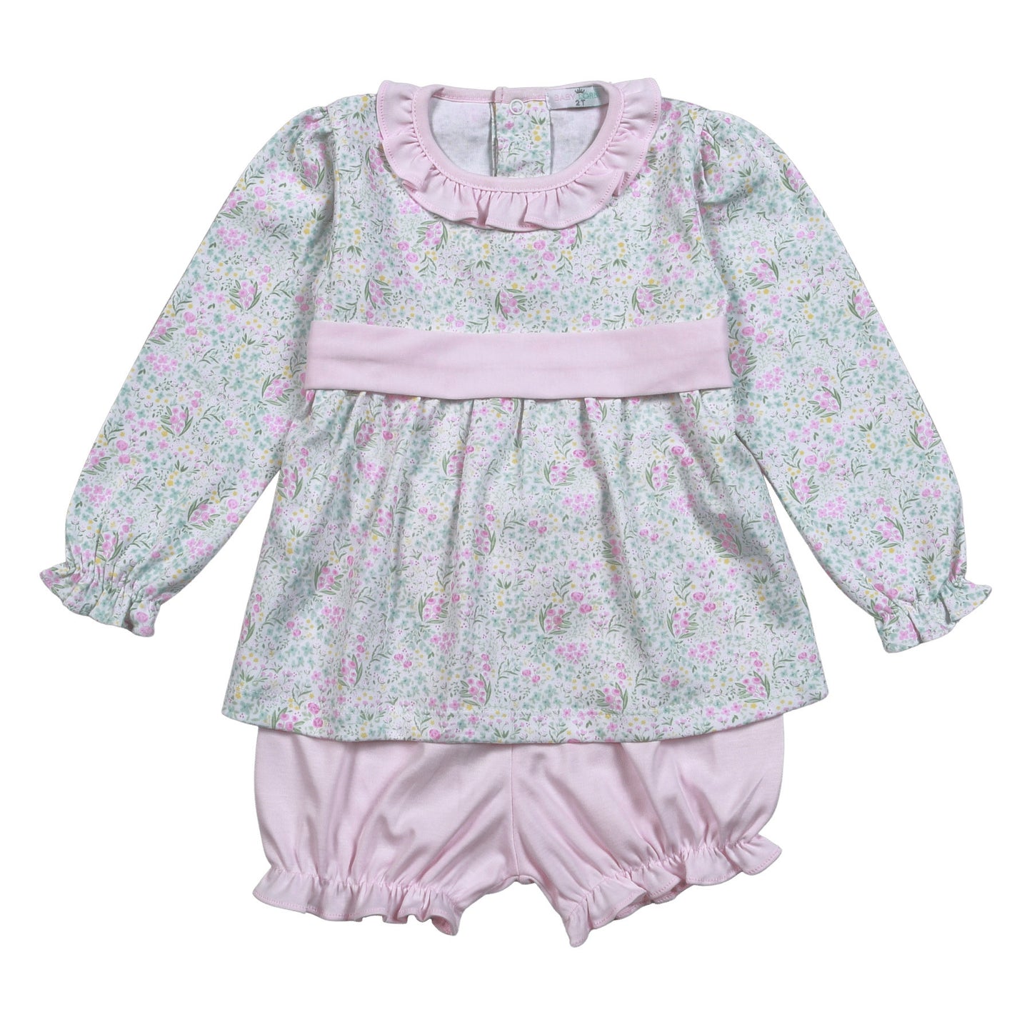CAF-320 Casey Floral Pima Bloomers set