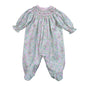 CAF-514 Casey Floral Floral Pima Hand Smk Footie