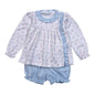 RBO-320 Roses and Bows Pima Bloomers set