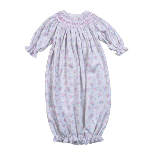 RBO-519 Roses and Bows Floral Pima Hand Smk GOWN
