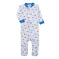 PLA-299 Airplanes Pima Zipper Footie