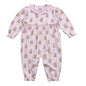 XSN-334 Pink Christmas Snow Globes Pima Romper